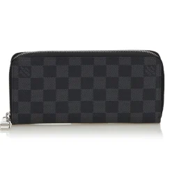 Louis Vuitton Vintage - Damier Graphite Vertical Zippy Wallet - Graphite - Damier Leather Wallet - Luxury High Quality - Avvenice