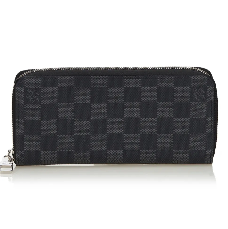 Louis Vuitton Vintage - Damier Graphite Vertical Zippy Wallet - Graphite - Damier Leather Wallet - Luxury High Quality - Avvenice