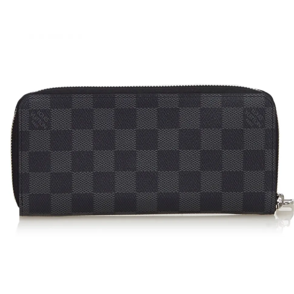 Louis Vuitton Vintage - Damier Graphite Vertical Zippy Wallet - Graphite - Damier Leather Wallet - Luxury High Quality - Avvenice