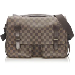 Louis Vuitton Vintage - Damier Ebene Broadway - Brown - Damier Canvas and Calf Leather Crossbody Bag - Luxury High Quality - Avvenice