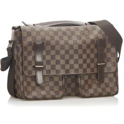 Louis Vuitton Vintage - Damier Ebene Broadway - Brown - Damier Canvas and Calf Leather Crossbody Bag - Luxury High Quality - Avvenice