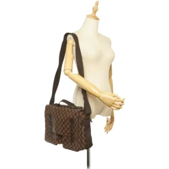 Louis Vuitton Vintage - Damier Ebene Broadway - Brown - Damier Canvas and Calf Leather Crossbody Bag - Luxury High Quality - Avvenice