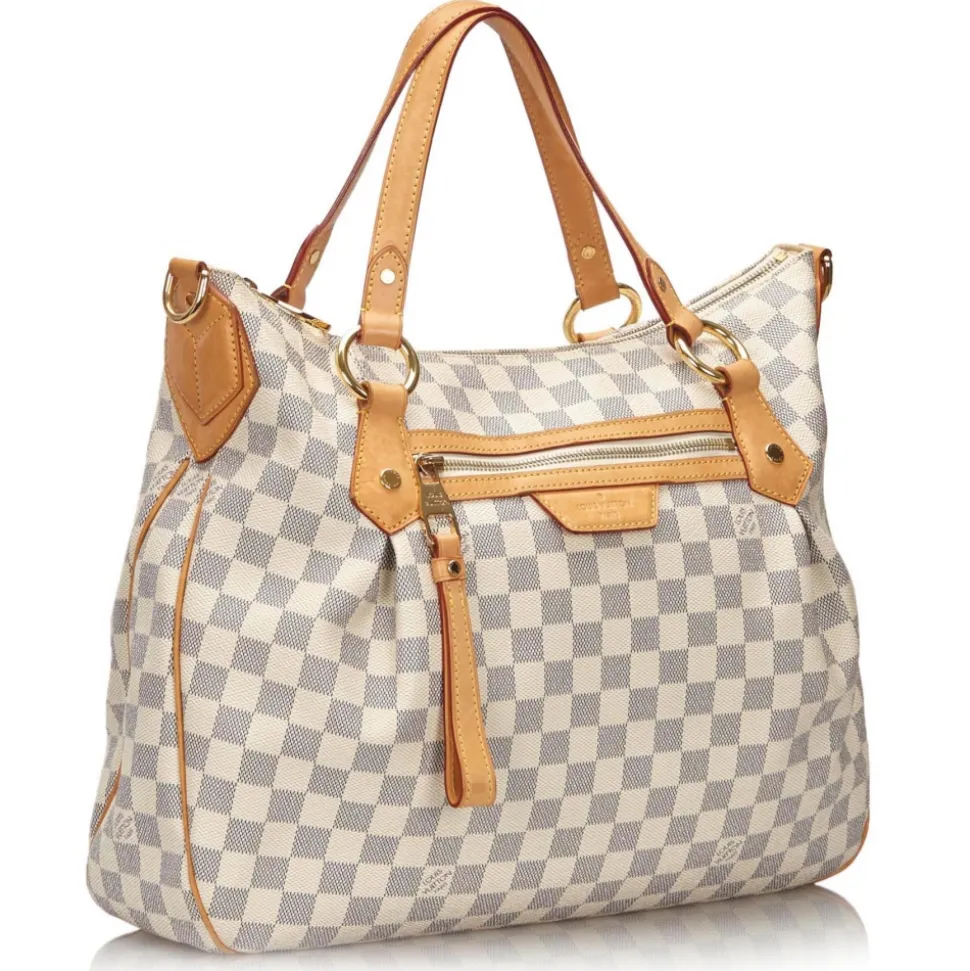 Louis Vuitton Vintage - Damier Azur Evora MM Bag - White Ivory Blue - Damier Leather Handbag - Luxury High Quality - Avvenice