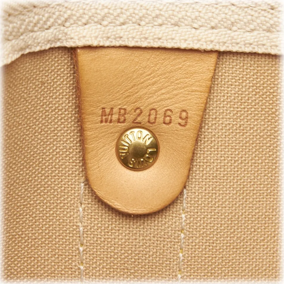 Louis Vuitton Vintage - Damier Azur Keepall 50 Bag - White Ivory Blue - Damier Leather Handbag - Luxury High Quality - Avvenice