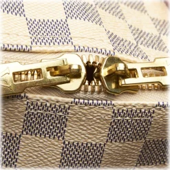 Louis Vuitton Vintage - Damier Azur Keepall 50 Bag - White Ivory Blue - Damier Leather Handbag - Luxury High Quality - Avvenice