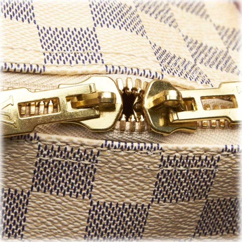 Louis Vuitton Vintage - Damier Azur Keepall 50 Bag - White Ivory Blue - Damier Leather Handbag - Luxury High Quality - Avvenice