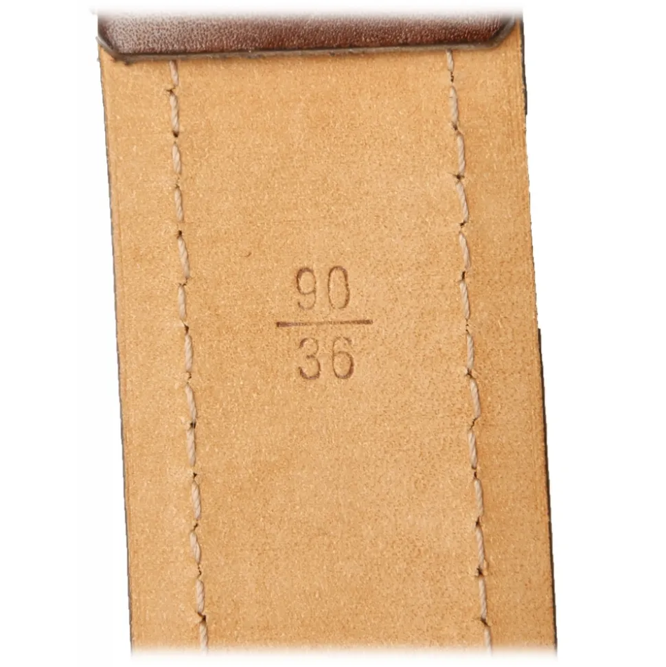 Louis Vuitton Vintage - Damier Azur San Tulle Belt - Blue White - Leather Belt - Luxury High Quality - Avvenice