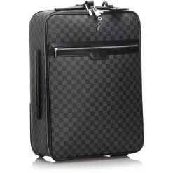 Louis Vuitton Vintage - Damier Graphite Pegase 55 - Black Gray - Damier Canvas and Leather Trolley - Luxury High Quality - Avvenice