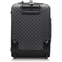 Louis Vuitton Vintage - Damier Graphite Pegase 55 - Black Gray - Damier Canvas and Leather Trolley - Luxury High Quality - Avvenice