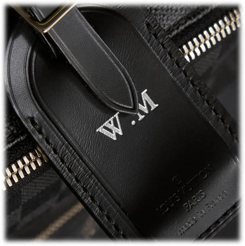 Louis Vuitton Vintage - Damier Graphite Pegase 55 - Black Gray - Damier Canvas and Leather Trolley - Luxury High Quality - Avvenice