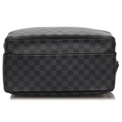 Louis Vuitton Vintage - Damier Graphite Sac Leoh Bag - Black Gray - Damier Canvas and Leather Handbag - Luxury High Quality - Avvenice
