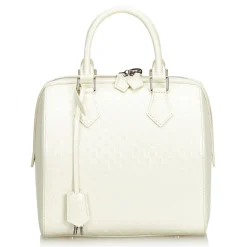 Louis Vuitton Vintage - Damier Facette Speedy Cube PM Bag - White - Damier Leather Handbag - Luxury High Quality - Avvenice