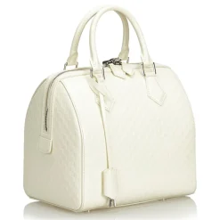Louis Vuitton Vintage - Damier Facette Speedy Cube PM Bag - White - Damier Leather Handbag - Luxury High Quality - Avvenice