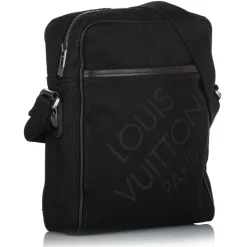Louis Vuitton Vintage - Damier Geant Citadin - Black - Fabric Canvas and Calf Leather Crossbody Bag - Luxury High Quality - Avvenice