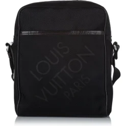 Louis Vuitton Vintage - Damier Geant Citadin - Black - Fabric Canvas and Calf Leather Crossbody Bag - Luxury High Quality - Avvenice