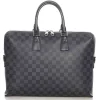 Louis Vuitton Vintage - Damier Graphite Porte Documents Black Gray - Canvas and Calf Leather Business Bag - Luxury High Quality - Avvenice