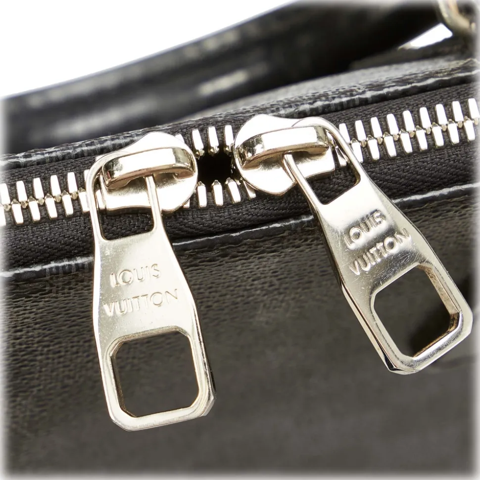 Louis Vuitton Vintage - Damier Graphite Porte Documents Black Gray - Canvas and Calf Leather Business Bag - Luxury High Quality - Avvenice