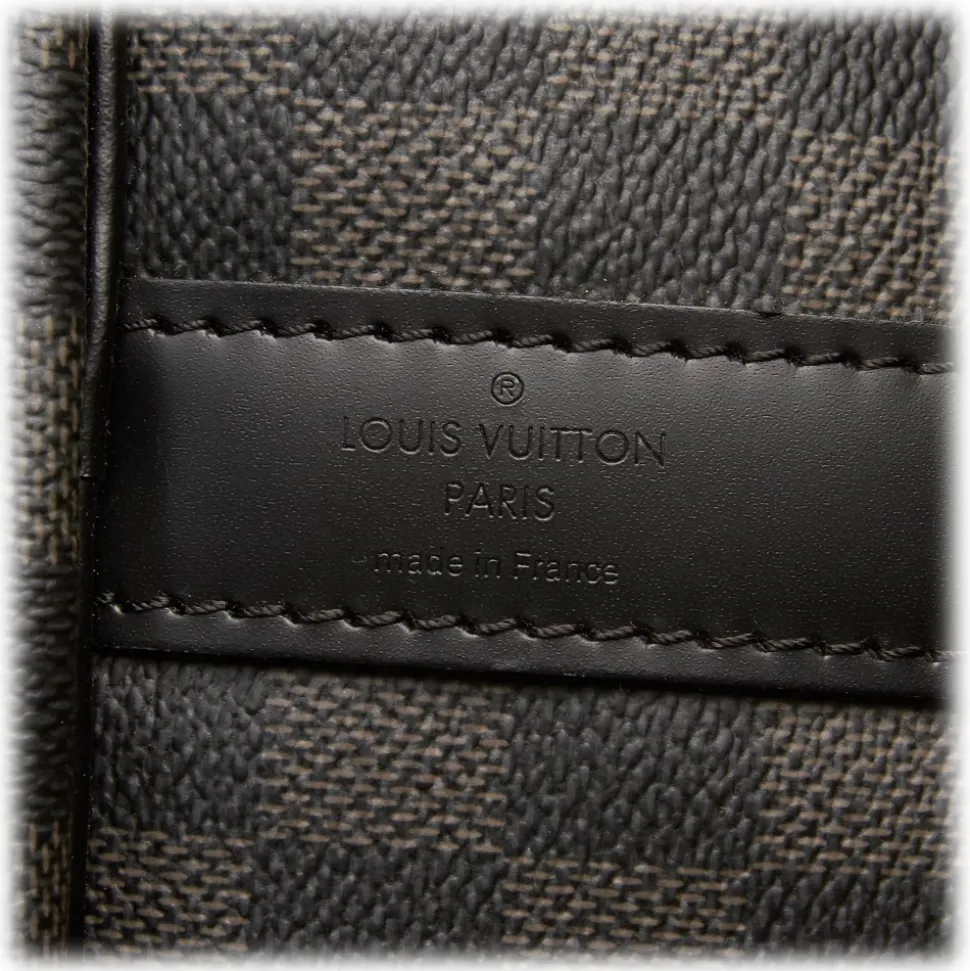 Louis Vuitton Vintage - Damier Graphite Keepall Bandouliere 55 Bag - Black Gray - Leather Handbag - Luxury High Quality - Avvenice