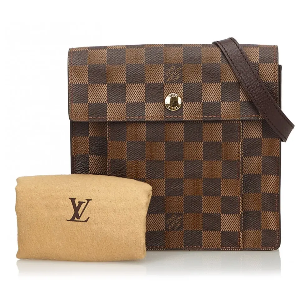 Louis Vuitton Vintage - Damier Ebene Pimlico Bag - Brown - Damier Canvas and Leather Handbag - Luxury High Quality - Avvenice
