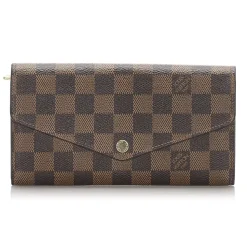 Louis Vuitton Vintage - Damier Ebene Sarah NM Wallet - Brown - Leather Wallet - Luxury High Quality - Avvenice