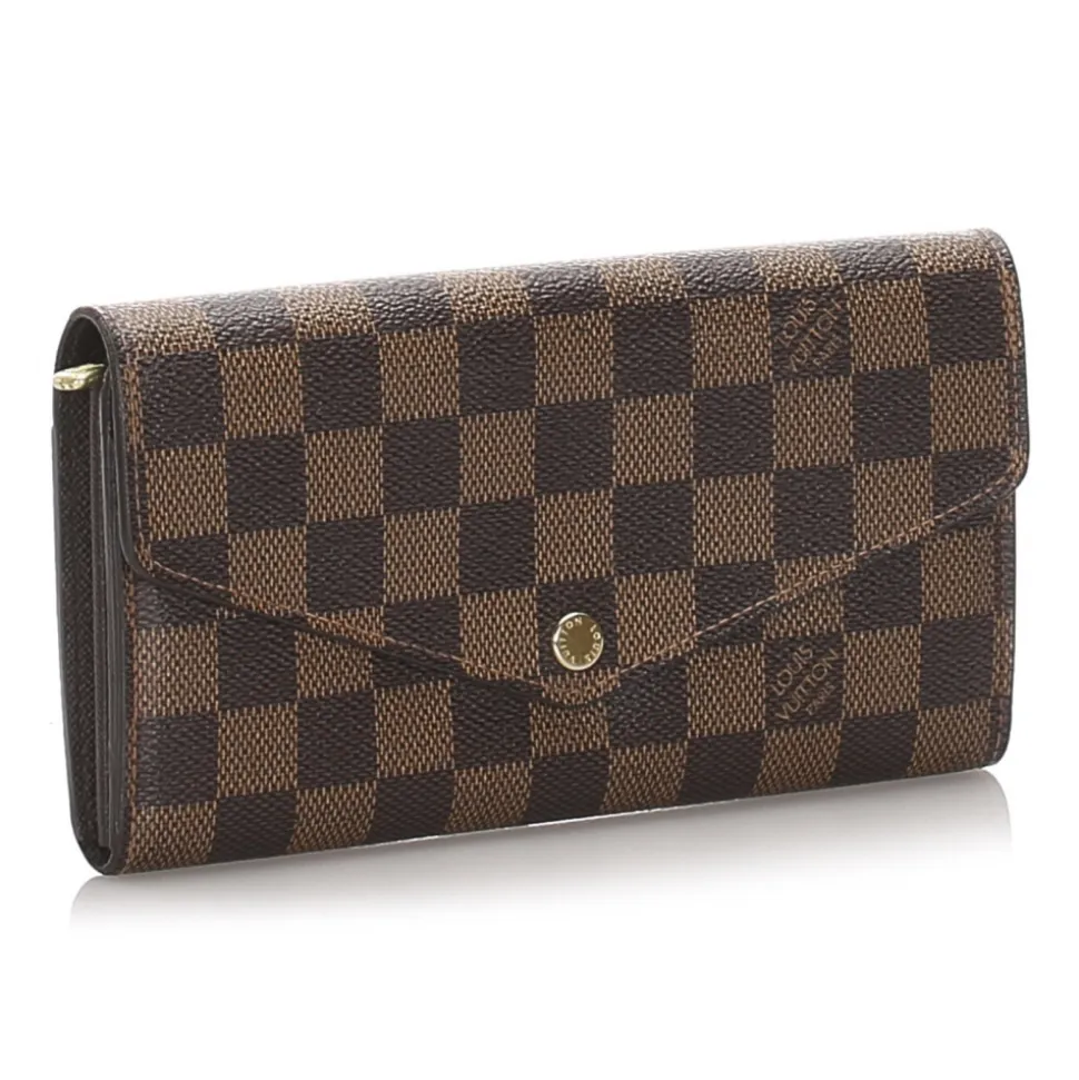 Louis Vuitton Vintage - Damier Ebene Sarah NM Wallet - Brown - Leather Wallet - Luxury High Quality - Avvenice