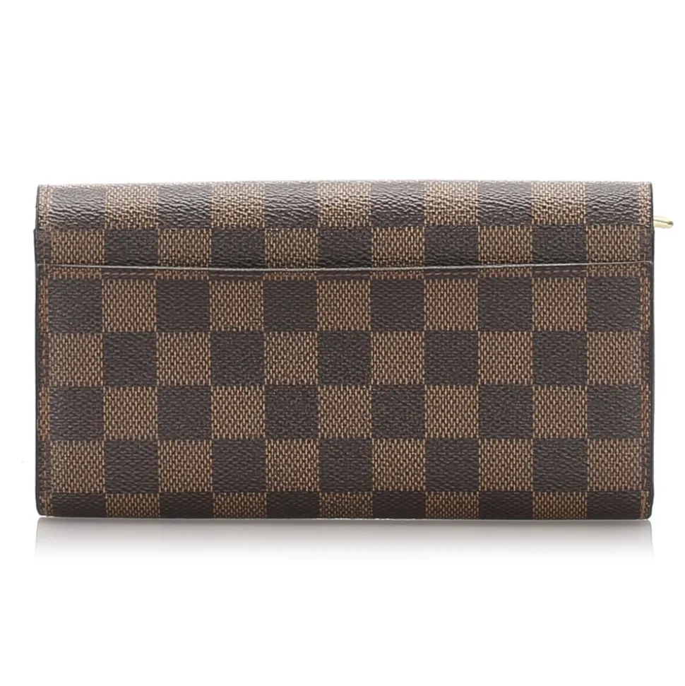 Louis Vuitton Vintage - Damier Ebene Sarah NM Wallet - Brown - Leather Wallet - Luxury High Quality - Avvenice