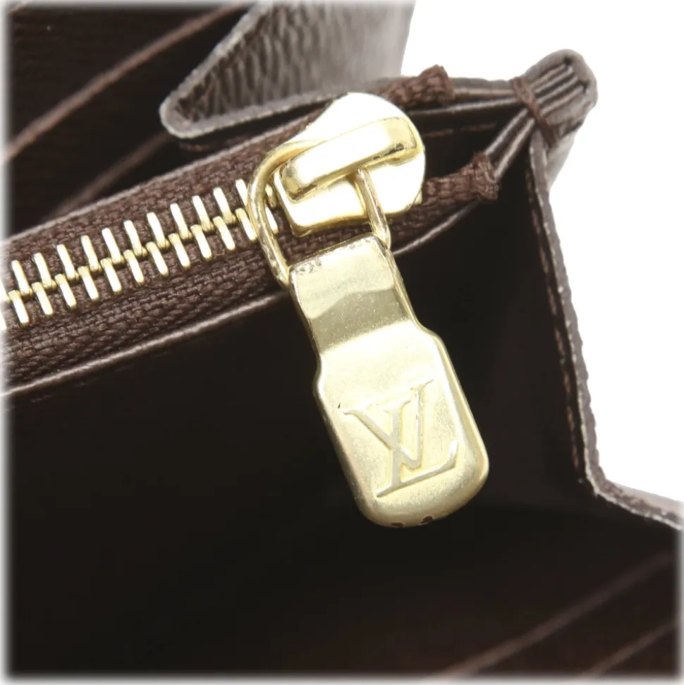 Louis Vuitton Vintage - Damier Ebene Sarah NM Wallet - Brown - Leather Wallet - Luxury High Quality - Avvenice