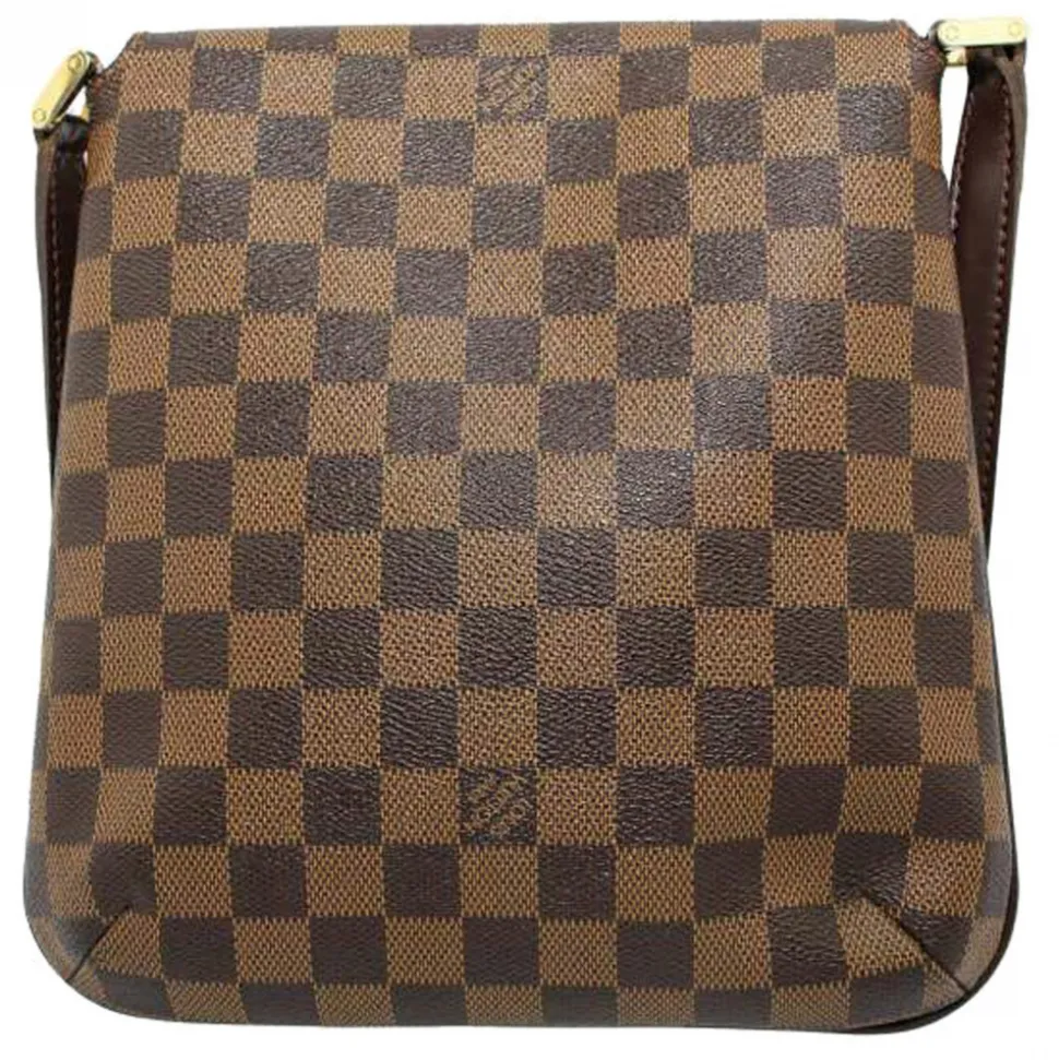 Louis Vuitton Vintage - Damier Ebene Musette Salsa - Brown - Damier Canvas and Calf Leather Crossbody Bag - Luxury High Quality - Avvenice
