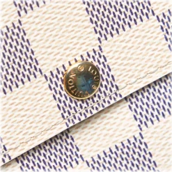 Louis Vuitton Vintage - Damier Azur Sarah Wallet - White Ivory Blue - Damier Leather Handbag - Luxury High Quality - Avvenice