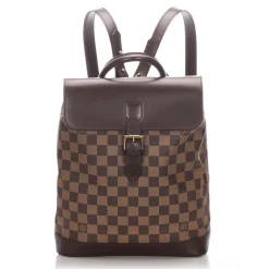 Louis Vuitton Vintage - Damier Ebene Soho Backpack - Brown - Leather Backpack - Luxury High Quality - Avvenice