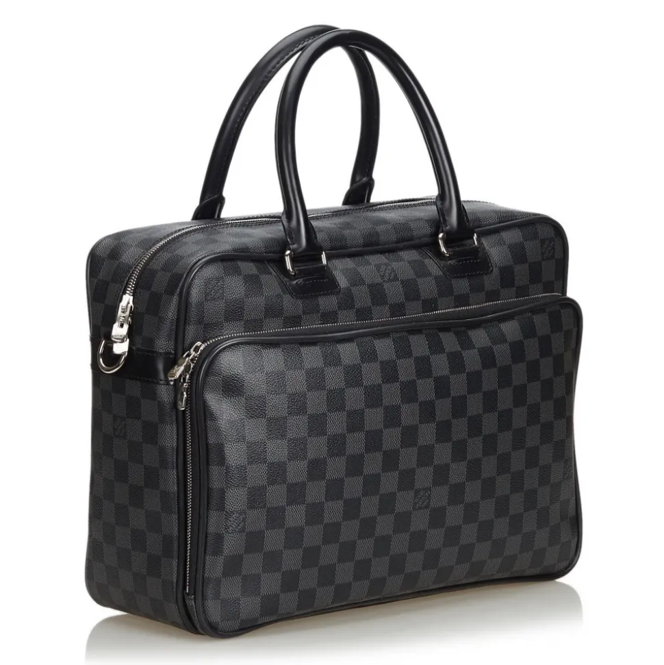 Louis Vuitton Vintage - Damier Graphite Icare Laptop Bag - Graphite - Damier Canvas and Leather - Luxury High Quality - Avvenice