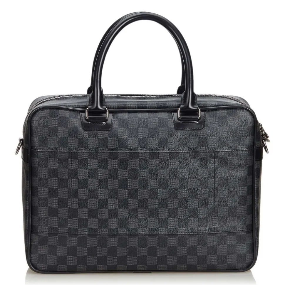 Louis Vuitton Vintage - Damier Graphite Icare Laptop Bag - Graphite - Damier Canvas and Leather - Luxury High Quality - Avvenice