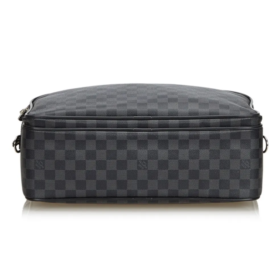 Louis Vuitton Vintage - Damier Graphite Icare Laptop Bag - Graphite - Damier Canvas and Leather - Luxury High Quality - Avvenice
