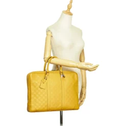 Louis Vuitton Vintage - Damier Infini Porte-Documents Voyage Mustard - Damier Canvas and Calf Leather Bag - Luxury High Quality - Avvenice