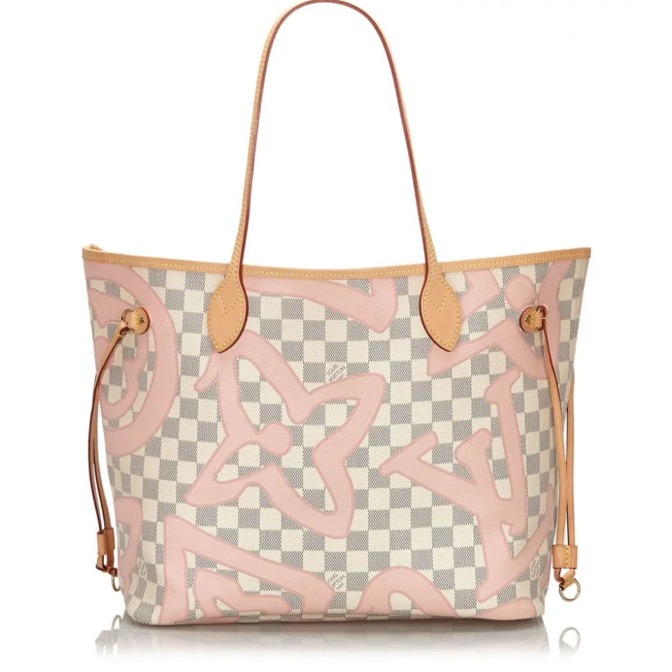 Louis Vuitton Vintage - Damier Azur Tahitienne Neverfull MM Bag - White - Leather Handbag - Luxury High Quality - Avvenice