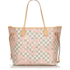 Louis Vuitton Vintage - Damier Azur Tahitienne Neverfull MM Bag - White - Leather Handbag - Luxury High Quality - Avvenice