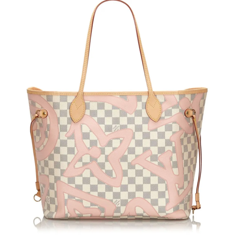 Louis Vuitton Vintage - Damier Azur Tahitienne Neverfull MM Bag - White - Leather Handbag - Luxury High Quality - Avvenice