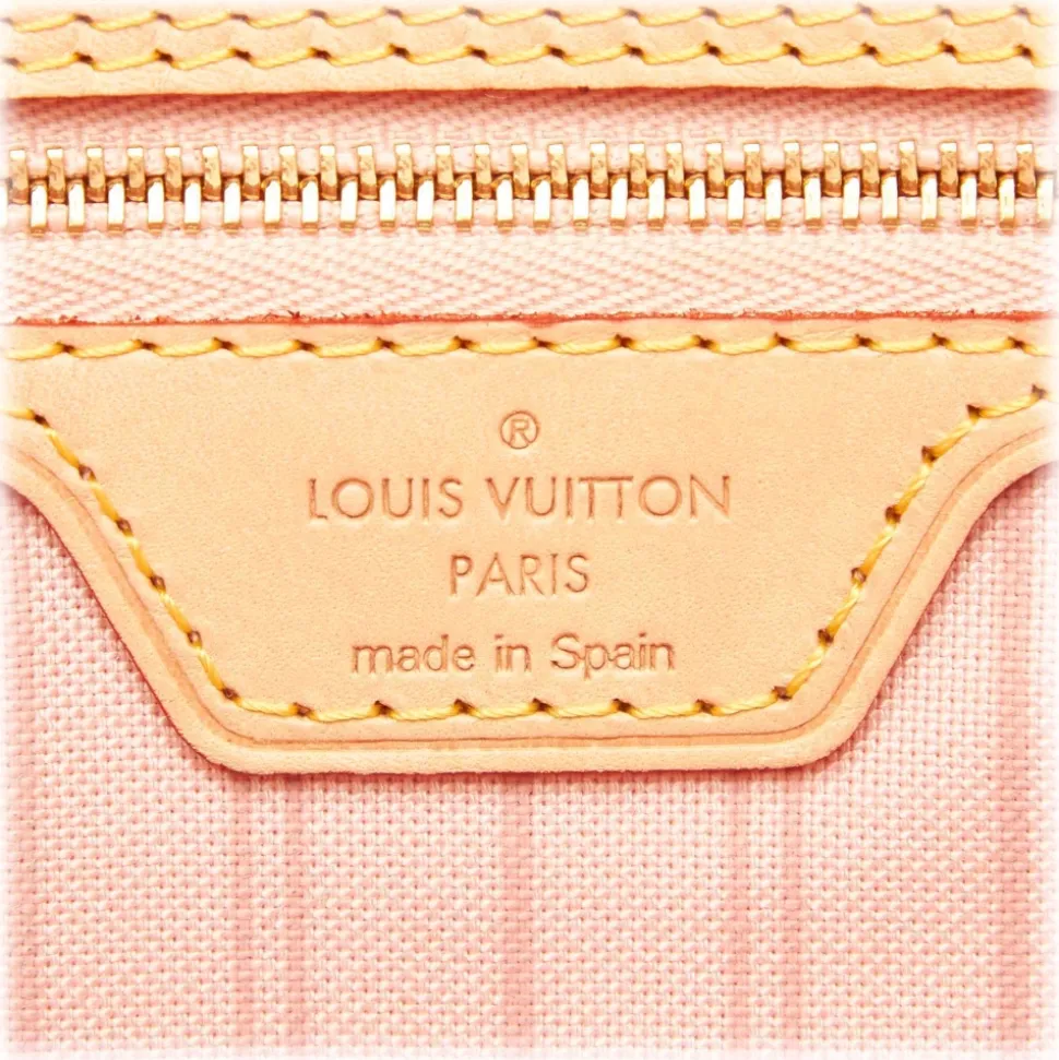 Louis Vuitton Vintage - Damier Azur Tahitienne Neverfull MM Bag - White - Leather Handbag - Luxury High Quality - Avvenice