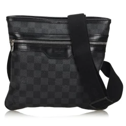 Louis Vuitton Vintage - Damier Graphite Thomas Bag - Graphite - Damier Canvas and Leather - Luxury High Quality - Avvenice