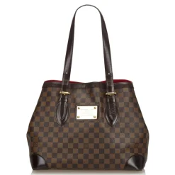 Louis Vuitton Vintage - Damier Ebene Hampstead MM Bag - Brown - Damier Canvas and Leather Handbag - Luxury High Quality - Avvenice
