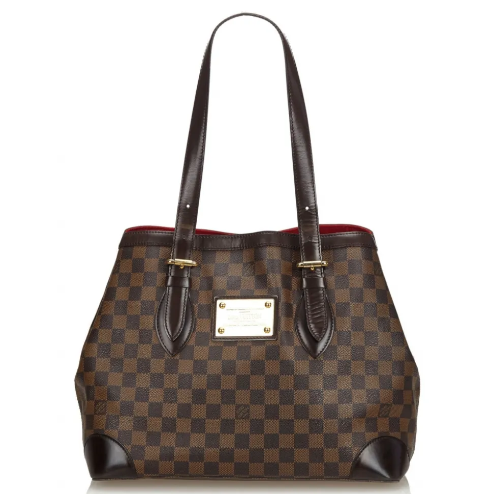 Louis Vuitton Vintage - Damier Ebene Hampstead MM Bag - Brown - Damier Canvas and Leather Handbag - Luxury High Quality - Avvenice