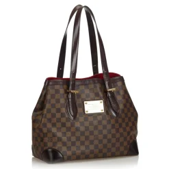 Louis Vuitton Vintage - Damier Ebene Hampstead MM Bag - Brown - Damier Canvas and Leather Handbag - Luxury High Quality - Avvenice