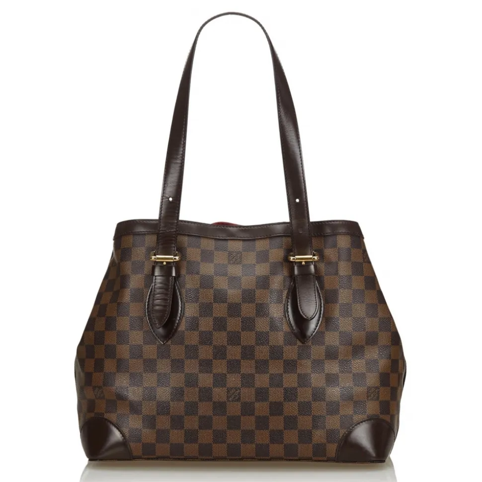 Louis Vuitton Vintage - Damier Ebene Hampstead MM Bag - Brown - Damier Canvas and Leather Handbag - Luxury High Quality - Avvenice
