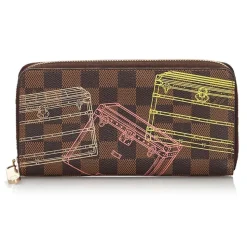 Louis Vuitton Vintage - Damier Ebene Inventuer Trunks and Locks Zippy Wallett - Brown - Leather Wallet - Luxury High Quality - Avvenice