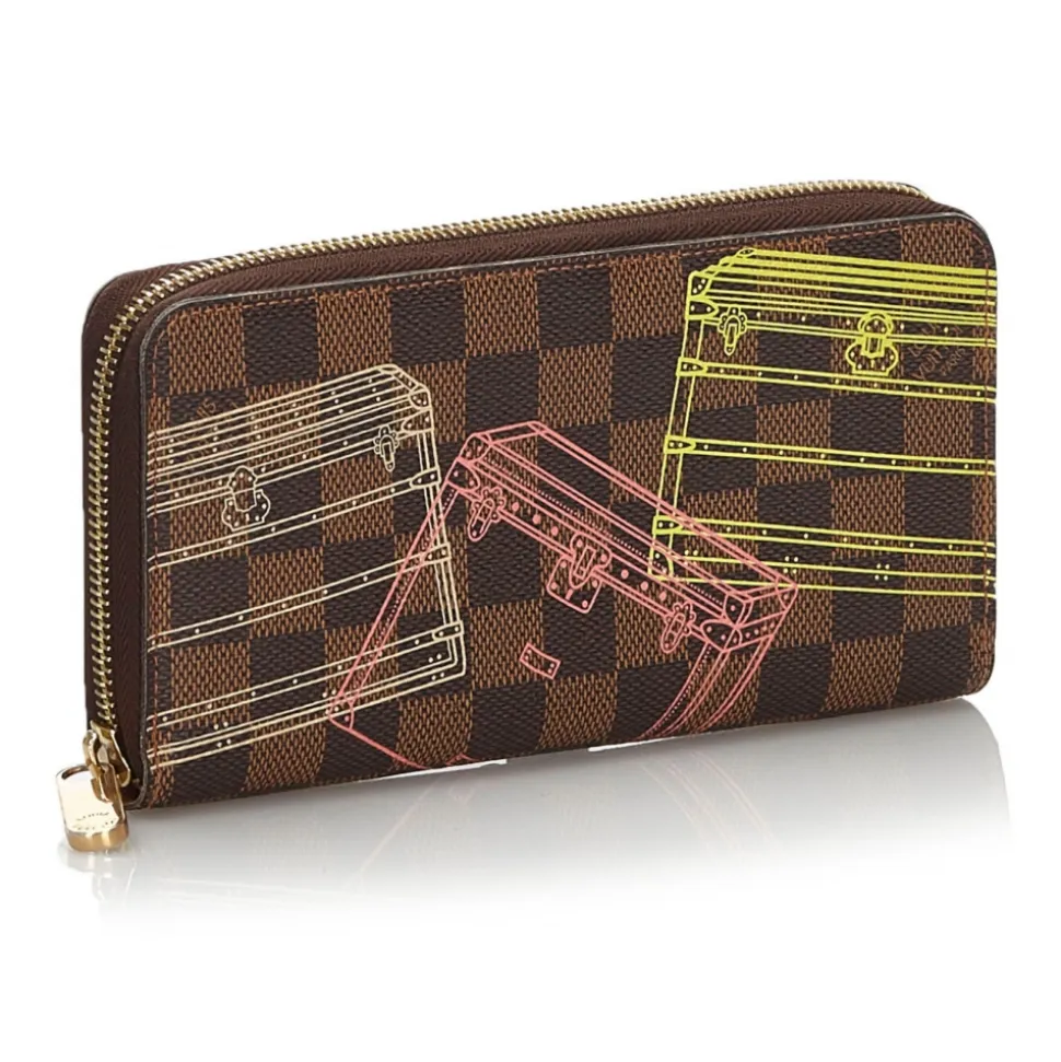 Louis Vuitton Vintage - Damier Ebene Inventuer Trunks and Locks Zippy Wallett - Brown - Leather Wallet - Luxury High Quality - Avvenice