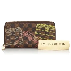 Louis Vuitton Vintage - Damier Ebene Inventuer Trunks and Locks Zippy Wallett - Brown - Leather Wallet - Luxury High Quality - Avvenice