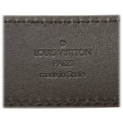 Louis Vuitton Vintage - Damier Graphite City Belt - Black Blue - Leather Belt - Luxury High Quality - Avvenice