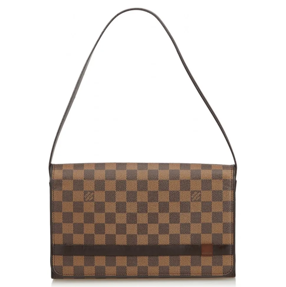 Louis Vuitton Vintage - Damier Ebene Tribeca Long Bag - Brown - Damier Canvas and Leather Handbag - Luxury High Quality - Avvenice