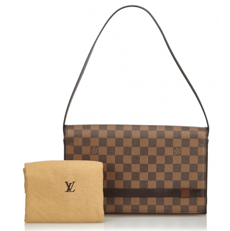 Louis Vuitton Vintage - Damier Ebene Tribeca Long Bag - Brown - Damier Canvas and Leather Handbag - Luxury High Quality - Avvenice