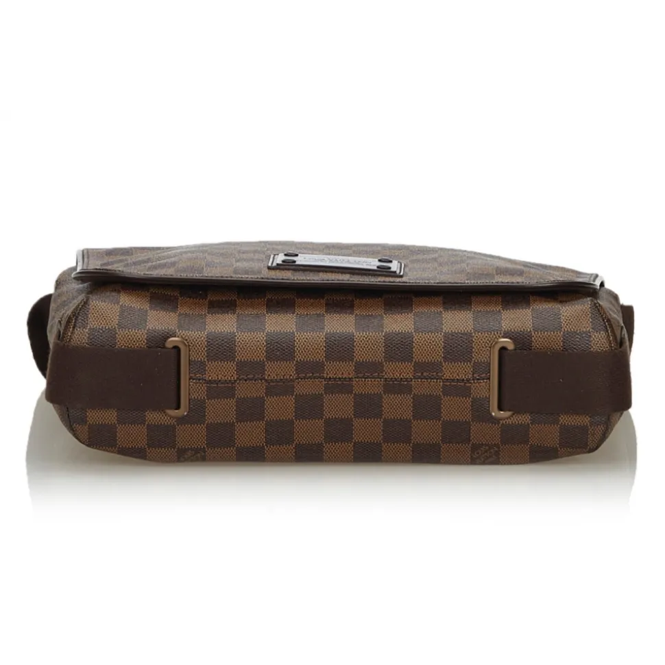 Louis Vuitton Vintage - Damier Ebene Brooklyn MM Bag - Brown - Damier Canvas and Leather Handbag - Luxury High Quality - Avvenice